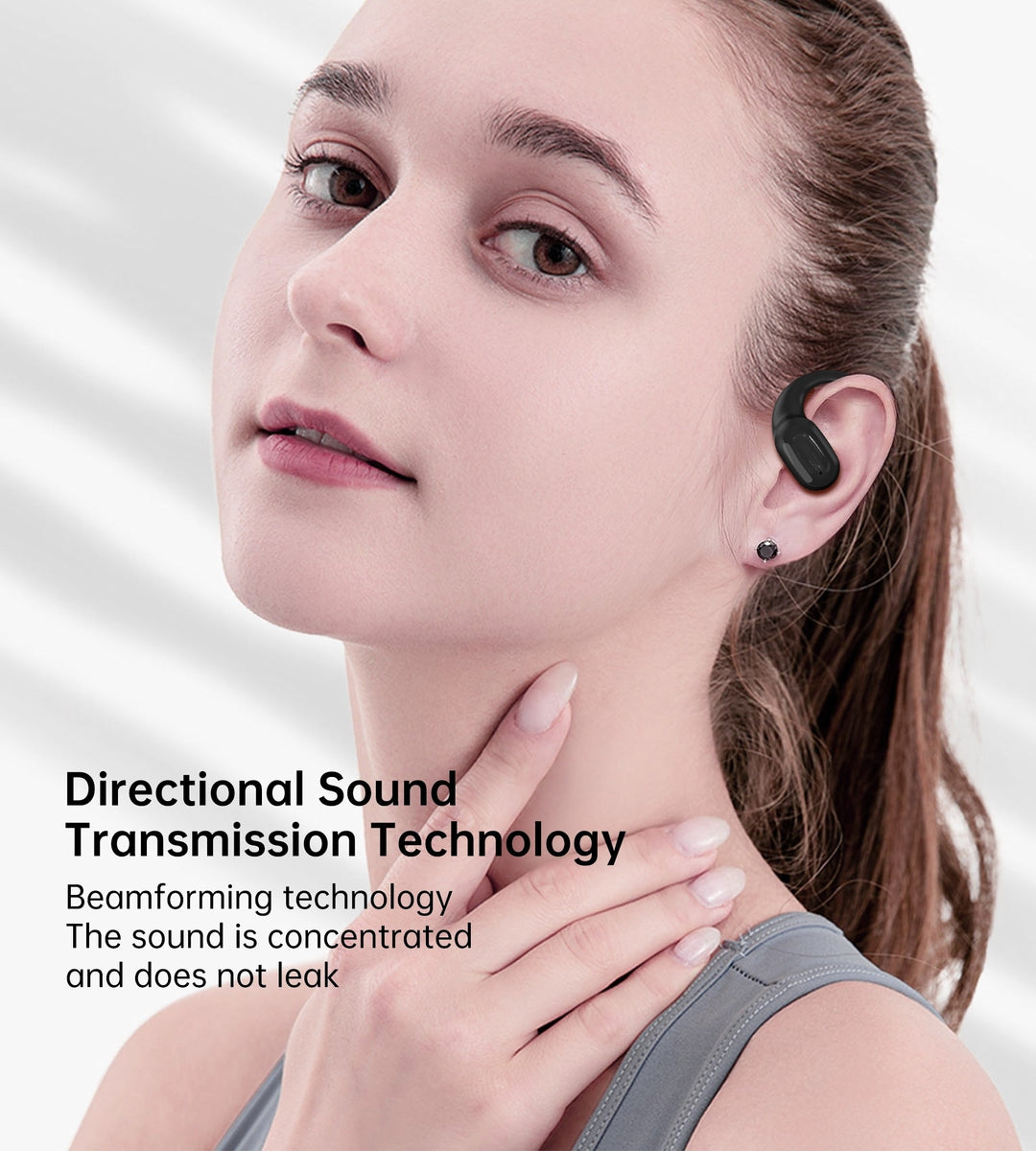 CHOETECH BH-T25 OWS Painless New Concept Bluetooth Earbuds V5.3 TWS Black