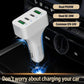 4-Port Car Charger (2 Ports PD + 2 Ports QC3.0 ) White