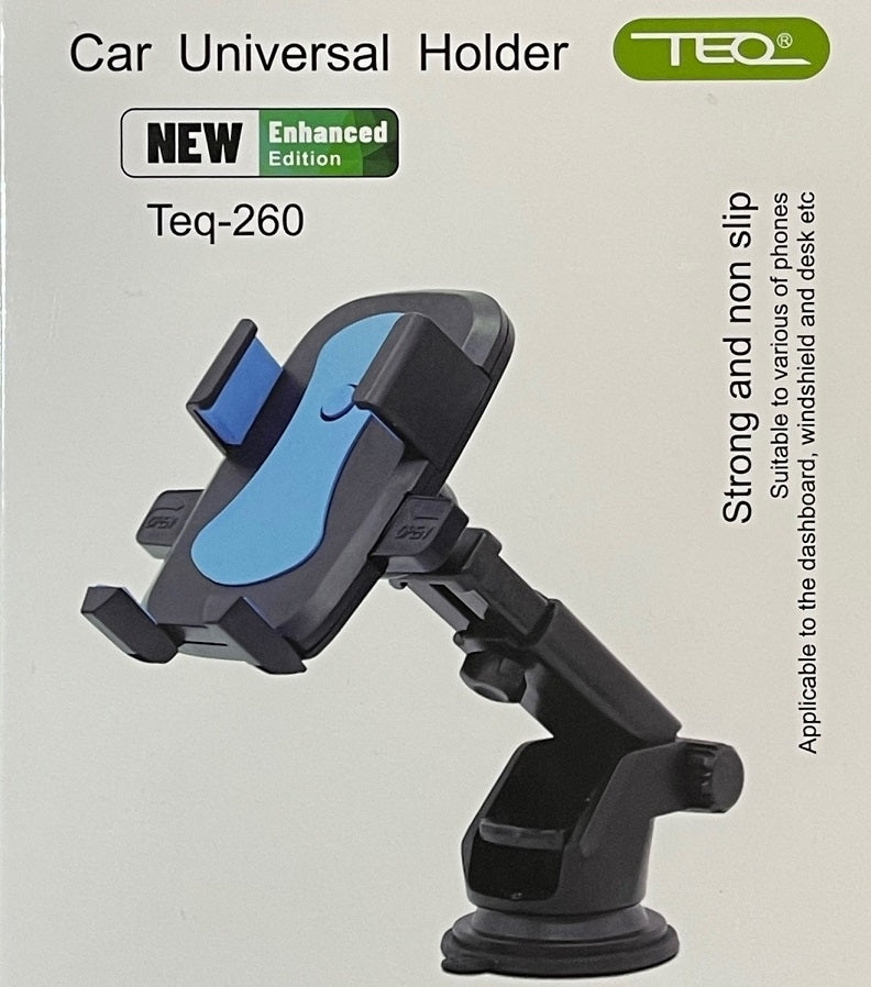 TEQ TEQ -260 Car Universal Holder Strong & non Slip (Extendable) Blue/Black