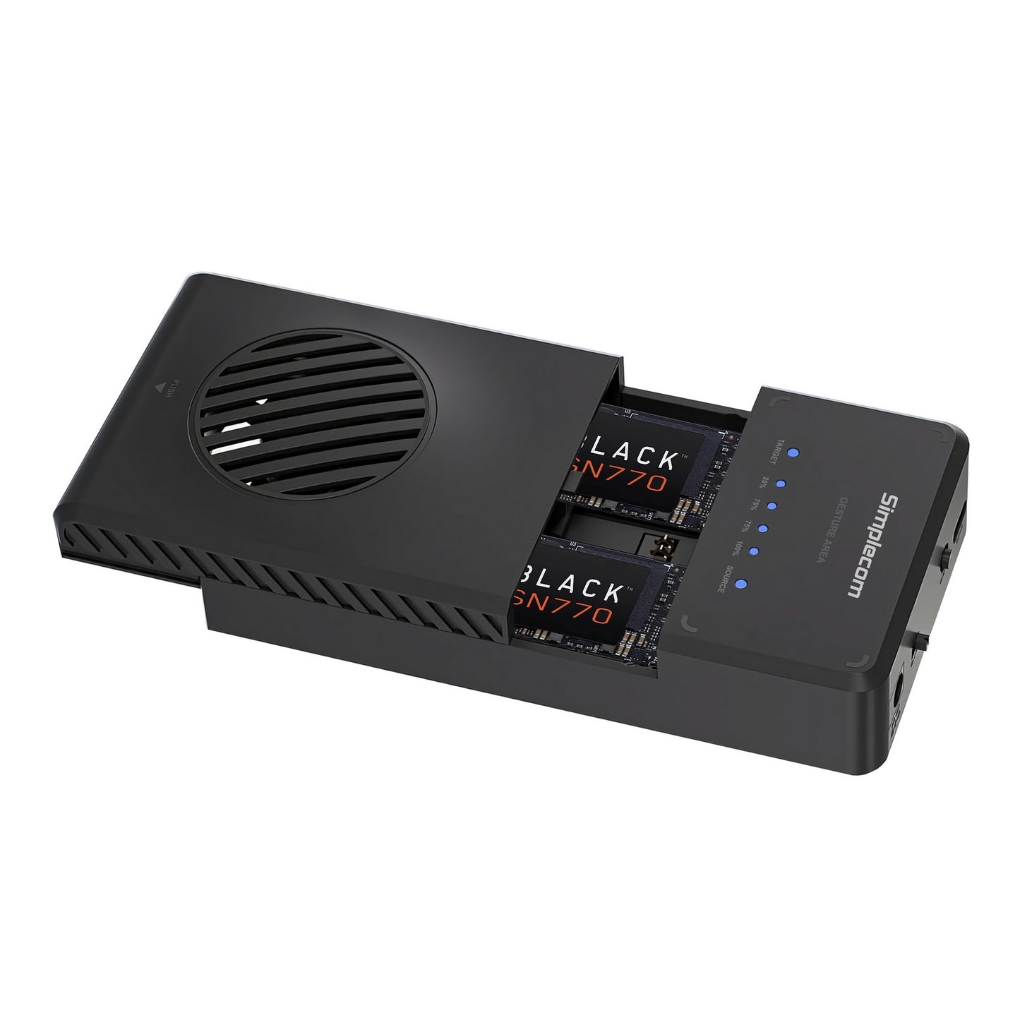 Simplecom SD560 Dual Bay NVMe M.2 SSD Enclosure Offline Clone Docking Station USB 3.2 Gen2 10Gbps