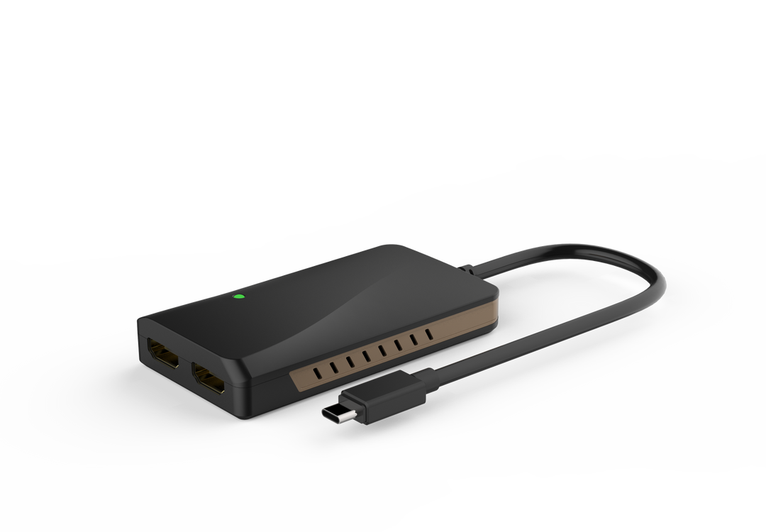 WINSTAR WS-UTA01H  Thunderbolt 3 USB-C to dual 4K HDMI Adapter