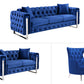 Madeline Range - Blue Velvet - Silver Trims