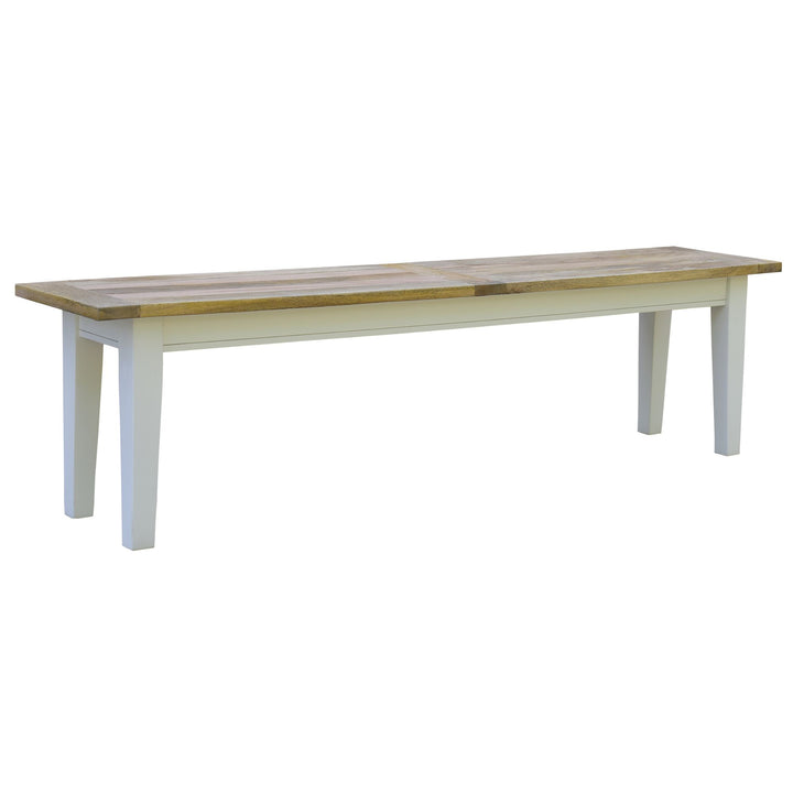 Lavasa Dining Bench Seat 170cm Mango Wood French Provincial Farmhouse Furniture