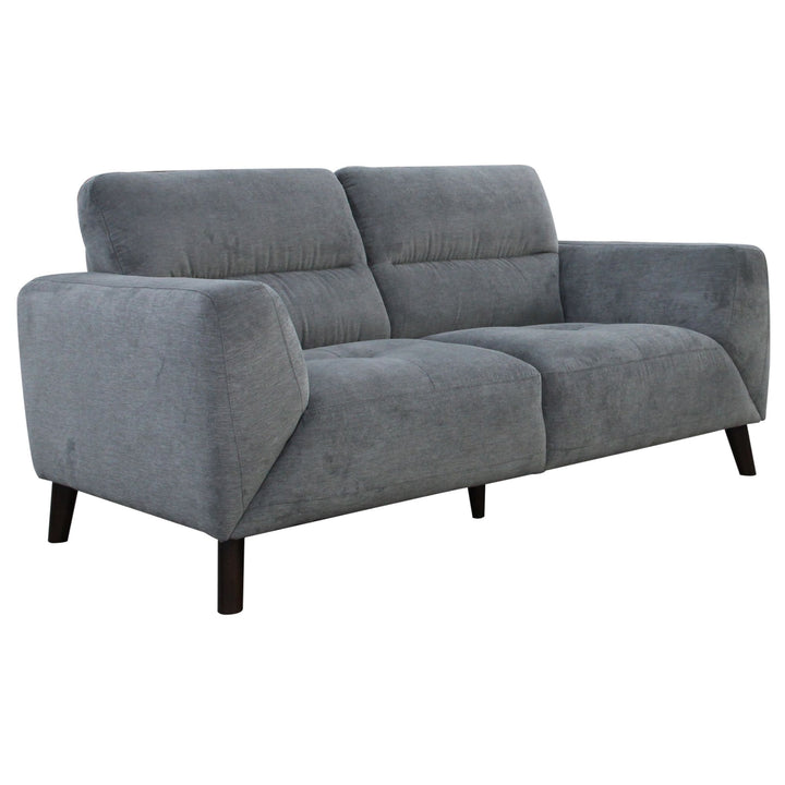 Monarch 2 Seater Sofa Fabric Uplholstered Lounge Couch - Charcoal