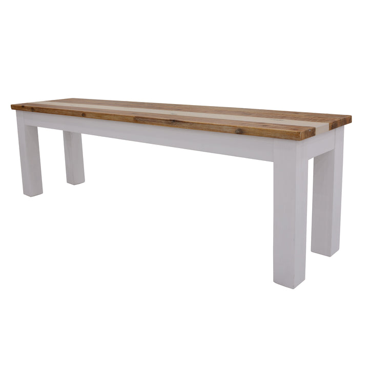 Orville Dining Bench 150cm Solid Acacia Wood Home Dinner Furniture - Multi Color