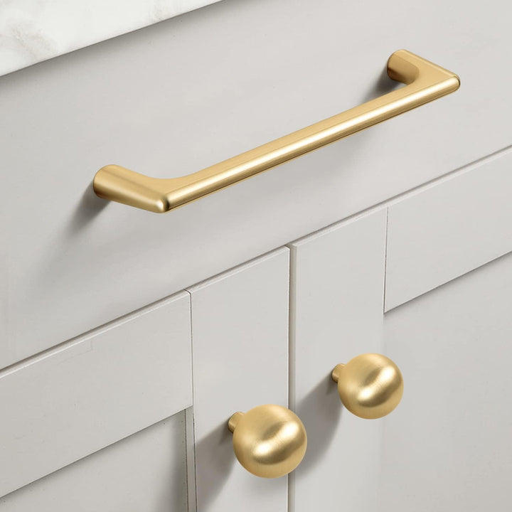 Gold Zinc Kitchen Cabinet Handles Drawer Bar Handle Pull 160mm