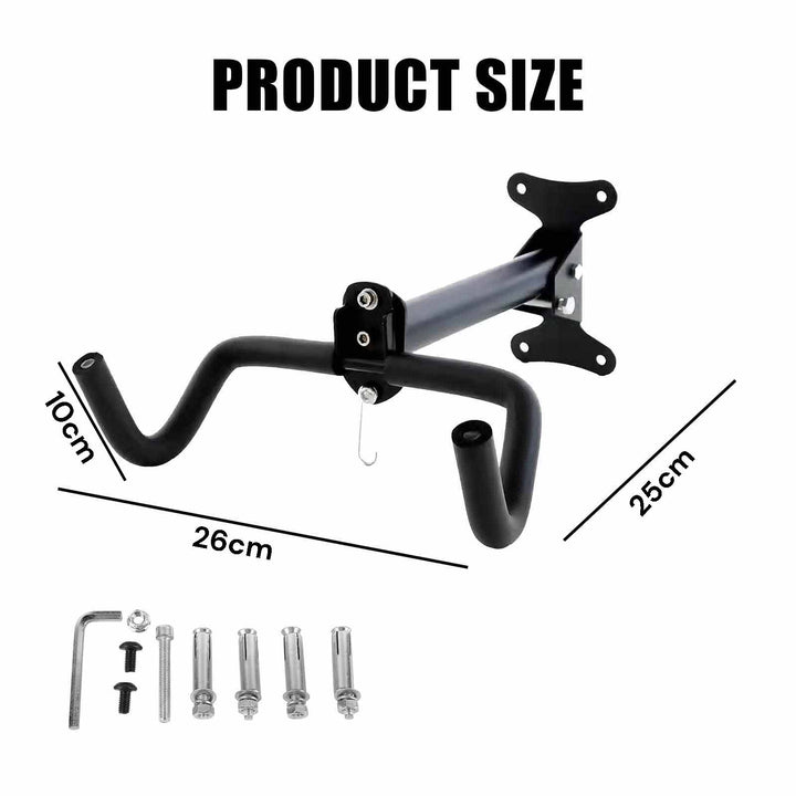 Black Storage Bicycle Wall Mount Wall Hook Bike Wall Rack Space Saving Bike Storage Bracket