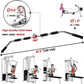 120cm Tricep Press Solid Pulldown Bar Cable Machine Revolving LAT Pull down Bar Rotating Curl Bar