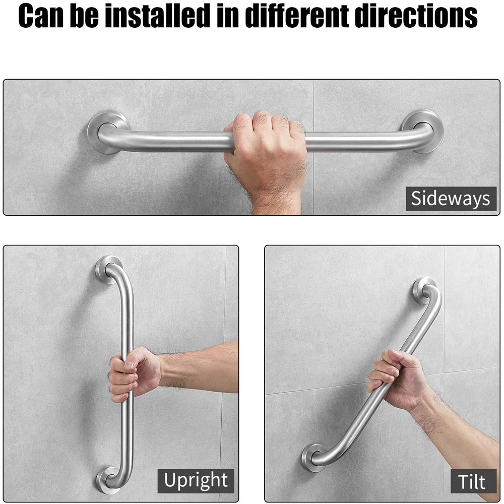 80cm Stainless Steel Handle for Shower Toilet Grab Bar Handle Bathroom Stairway Handrail Elderly Senior Assist