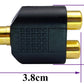 RCA Female to RCA Female Audio Splitter Adapter Connector Coupler