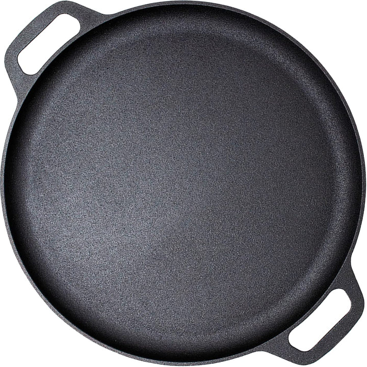 13.5" 35cm Pre-Seasoned Cast Iron Pizza Baking Pan Cooking Griddle Stove Oven Grill Campfire