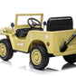 12V Military Jeep Electric Ride On Car For Kids - Green