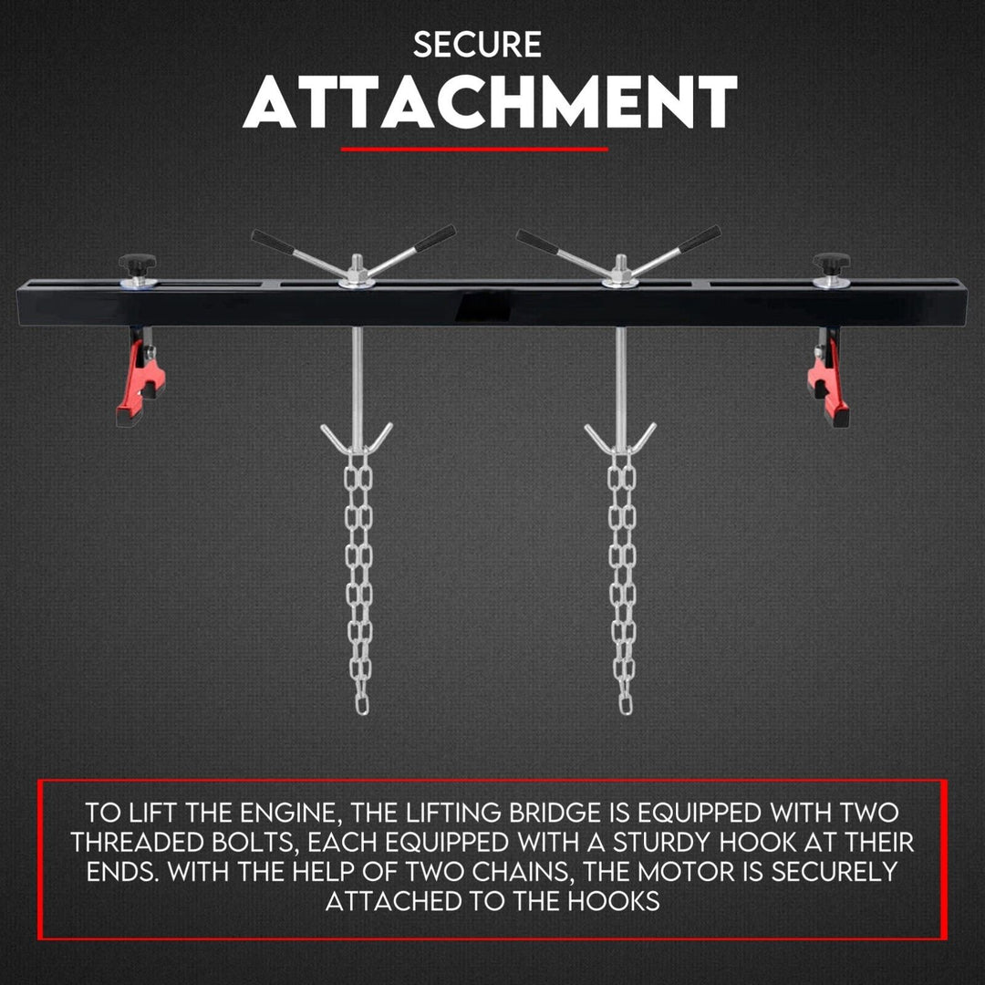 Engine Support Bar Engine Load Leveler 1100 Lbs Transmission w/ Dual Hook