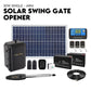 Swing Gate Opener Automatic Full Solar Power Kit Remote Control