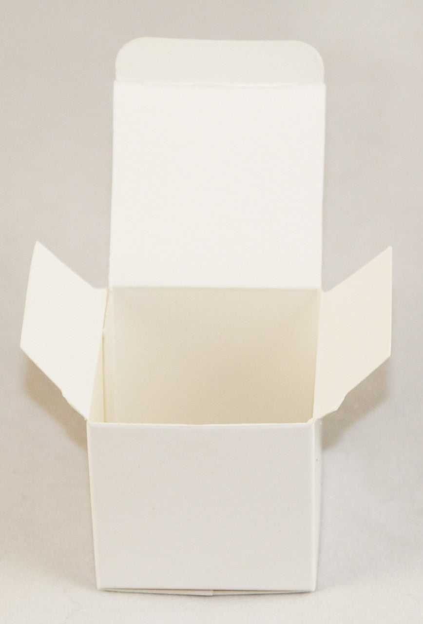 100 Pack of White 8x8x8cm Square Cube Card Gift Box - Folding Packaging Small rectangle/square Boxes for Wedding Jewelry Gift Party Favor Model Candy Chocolate Soap Box