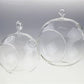 10 x Hanging Clear Glass Ball Tealight Candle Holder  - 10cm Diameter / High - Wedding Globe Decoration Terrarium Succulent Plant Mini Garden Holder Decor Craft Gift