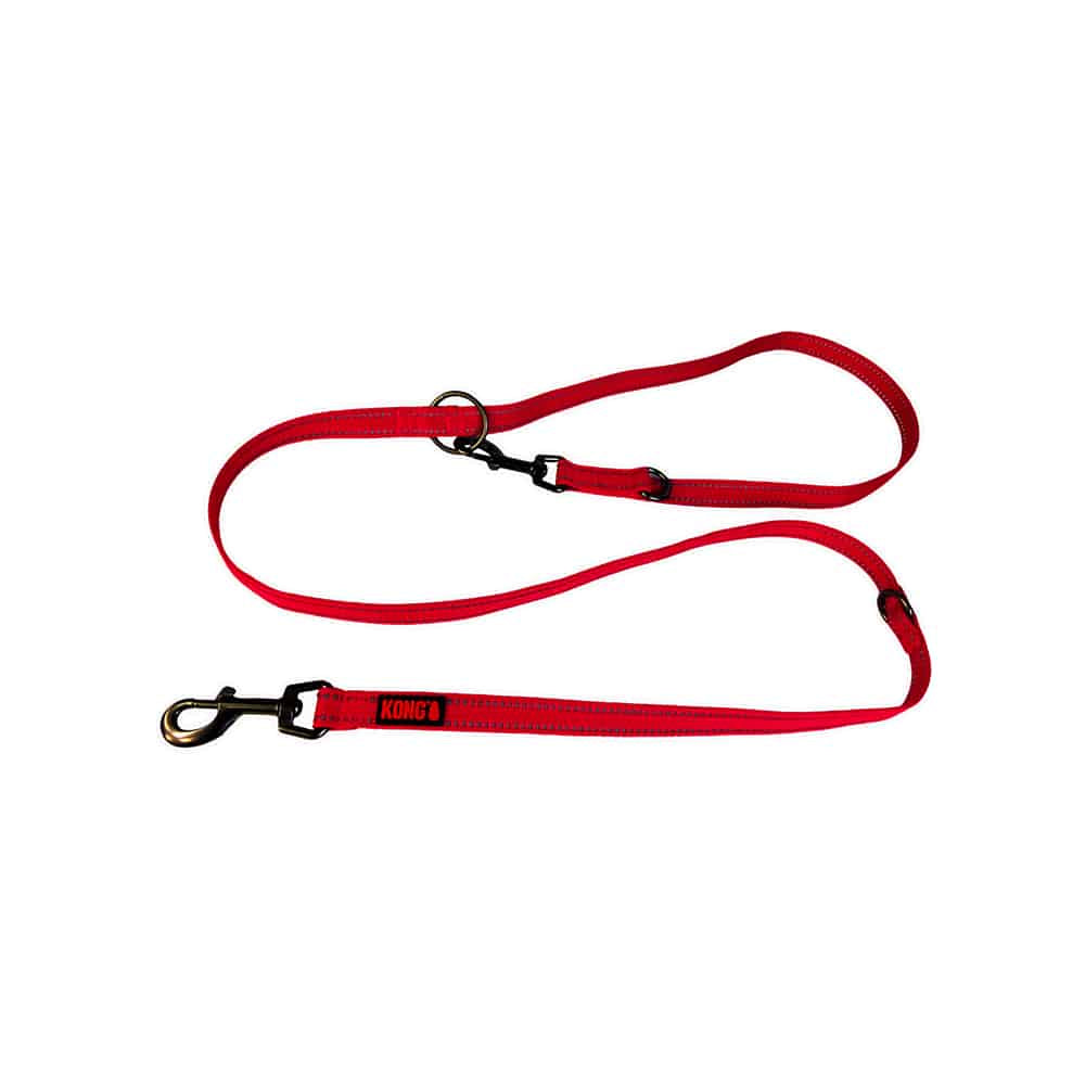 KONG Adjustable Red Leashes Medium