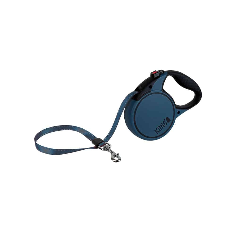 KONG Terrain Blue Retractable Leashes Small