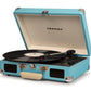 Crosley Cruiser Bluetooth Portable Turntable - Turquoise + Bundled Majority D40 Bluetooth Speakers