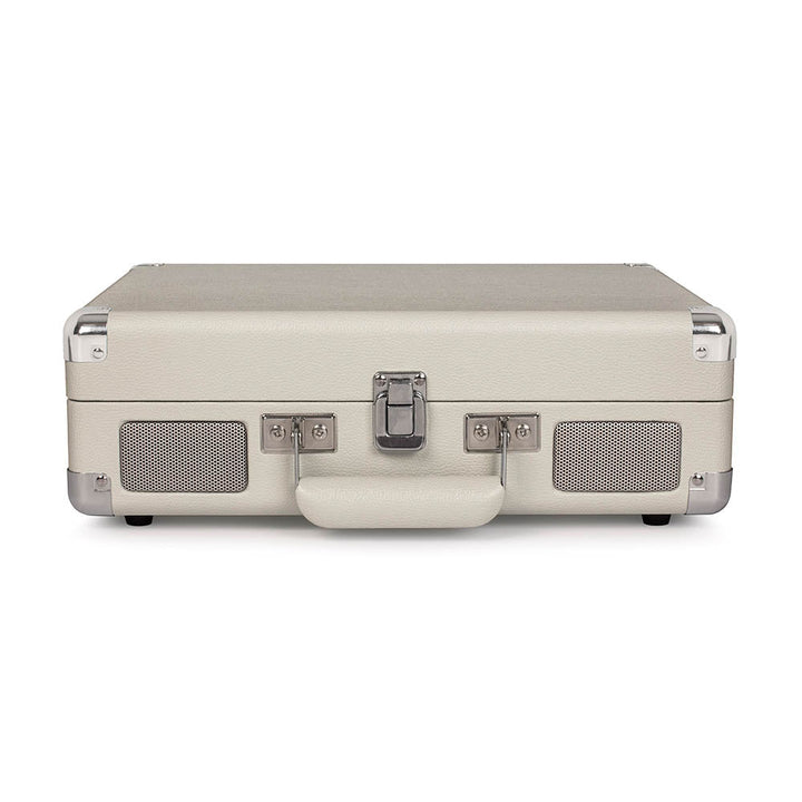 Crosley Cruiser Bluetooth Portable Turntable - White Sands + Bundled Crosley Record Storage Crate