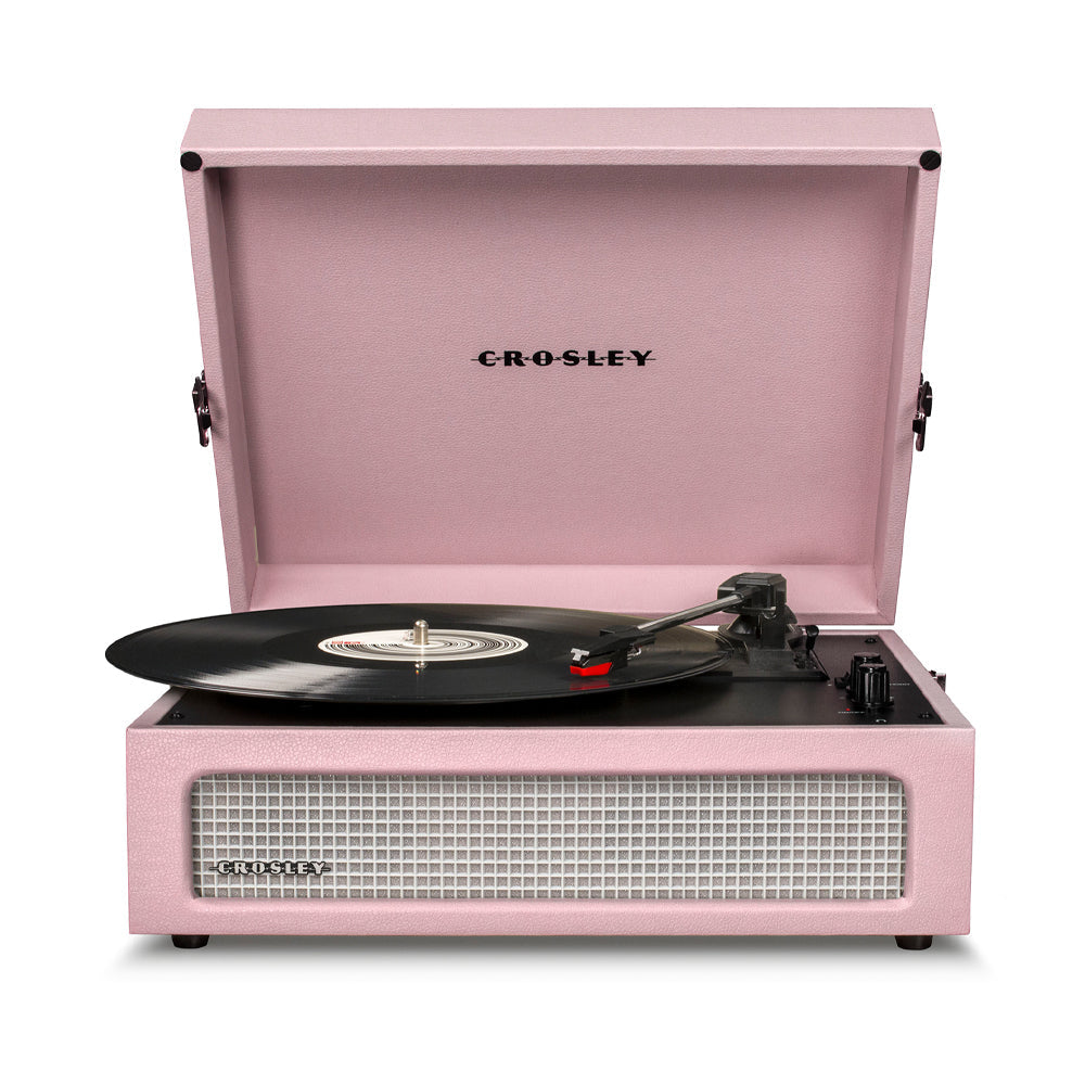 Crosley Voyager Bluetooth Portable Turntable - Amethyst + Bundled Crosley Record Storage Display Stand