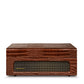 Crosley Voyager Bluetooth Portable Turntable - Brown Croc + Bundled Crosley Record Storage Display Stand