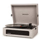 Crosley Voyager Bluetooth Portable Turntable - Grey + Bundled Crosley Record Storage Display Stand