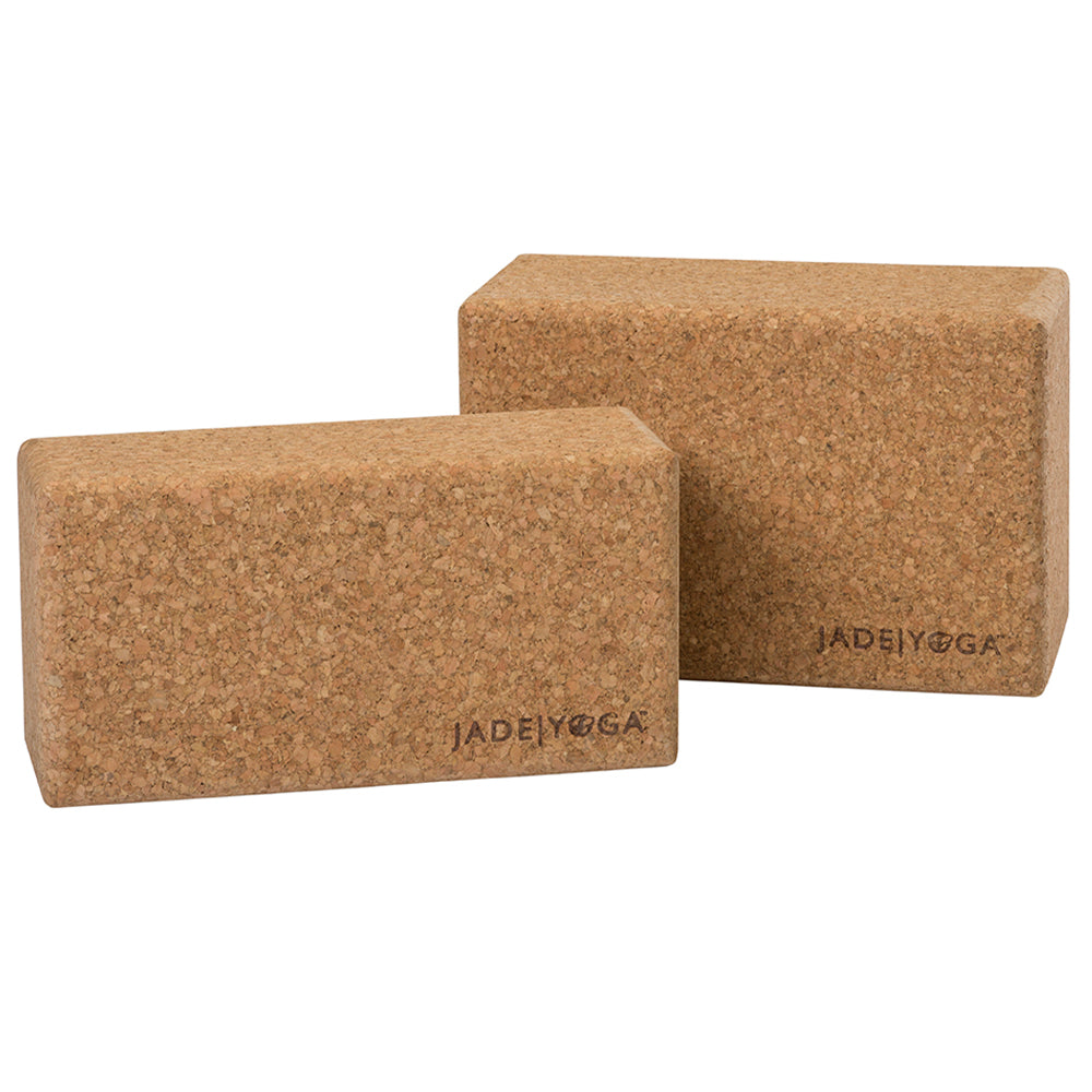 Jade Yoga Cork Yoga Block - Large