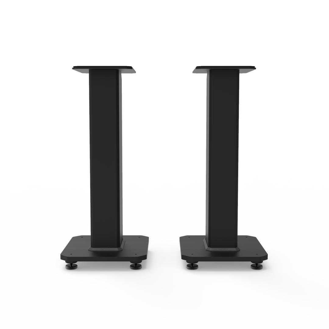 Kanto SX22 22" Tall Fillable Speaker Stands with Isolation Feet - Pair, Black