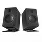 Kanto TUK 260W Powered Bookshelf Speakers with Headphone Out, USB Input, Dedicated Phono Pre-amp, Bluetooth - Pair, Matte Black with S6 Black Stand Bundle