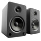 Kanto YU6 200W Powered Bookshelf Speakers with Bluetooth and Phono Preamp - Pair, Matte Black