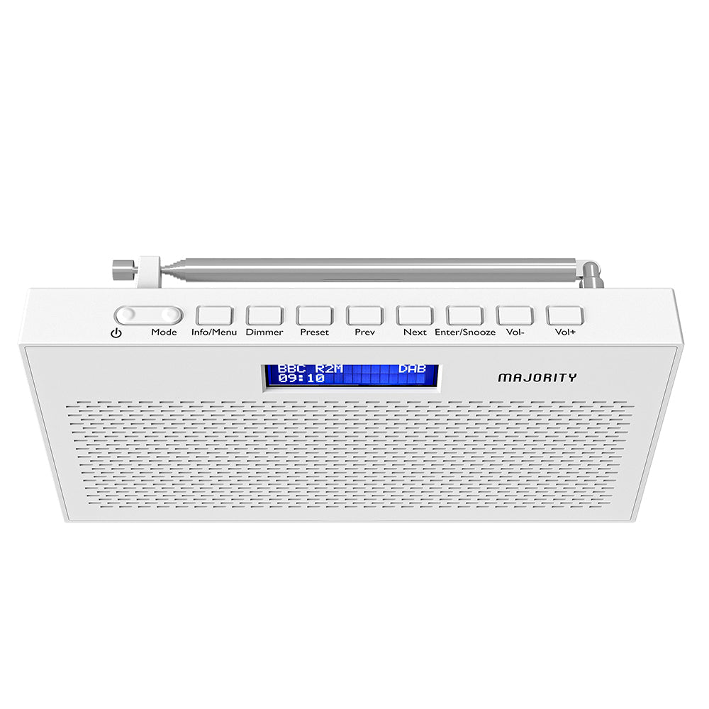 Majority Histon Compact DAB & FM Radio-White