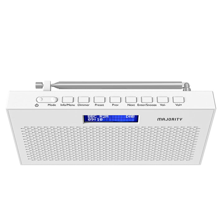 Majority Histon Compact DAB & FM Radio-White