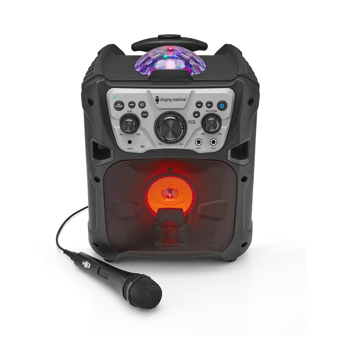 Singing Machine Mini Fiesta Bluetooth Karaoke with Light Show