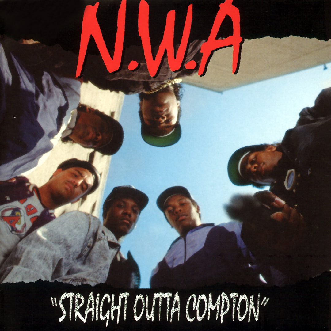 Crosley Record Storage Crate &  N.W.A. Straight Outta Compton - Vinyl Album Bundle