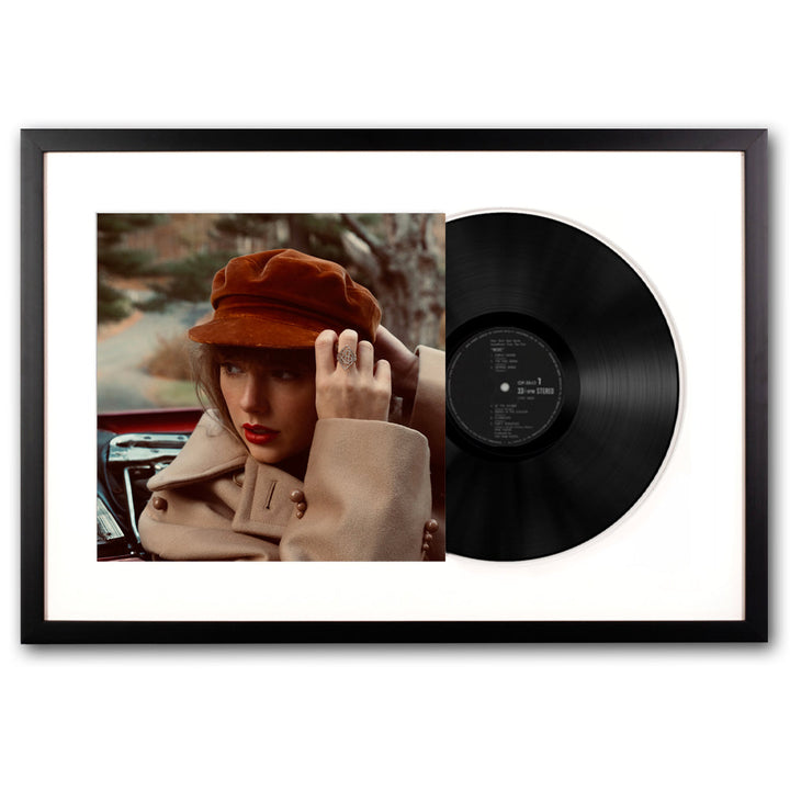 Framed Taylor Swifts Version Red Vinyl Album Art