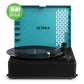 Victrola Revolution Go Turntable - Blue + Bundled Record Storage Crate