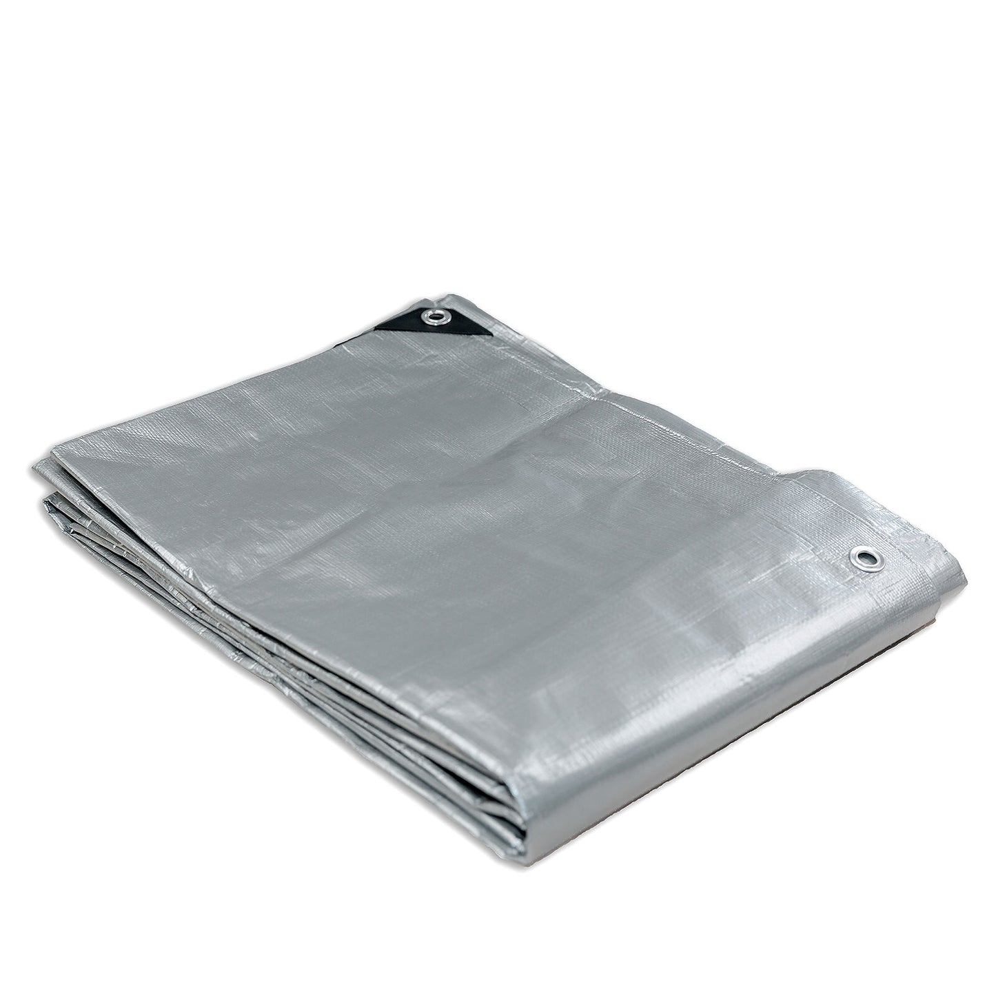 Heavy Duty Silver Black Tarp Tarpaulin 6.1x7.3m