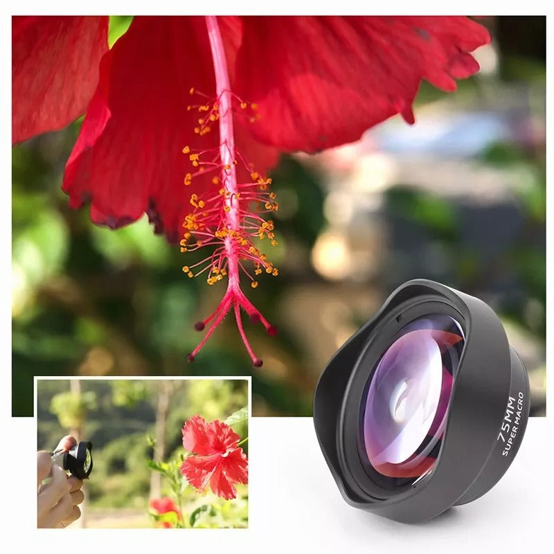 Ulanzi 75mm Professional Macro Photography Phone Camera Lens with Clip Universal