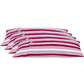 Pack of 4 Coste Fuchsia 35x70cm Multicoloured Striped Cushion Cover