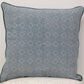 Azuk Pale Aqua Teal / Green & Grey Cushion Cover