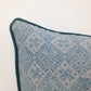 Azuk Pale Aqua Teal / Green & Grey Cushion Cover