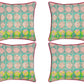 Pack of 4 Avia Fuchsia Cushion Covers Multicoloured Coloured