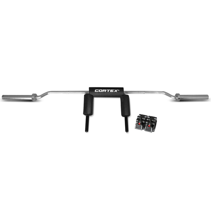 CORTEX Safety Squat Olympic Barbell with Lock Jaw Collars