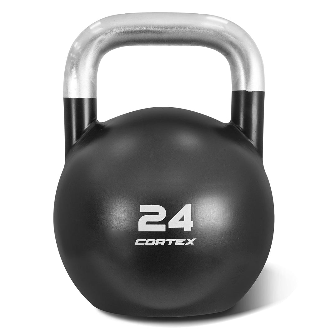 CORTEX 8kg to 32kg Commercial Steel Kettlebell V2 Package with Kettlebell Stand