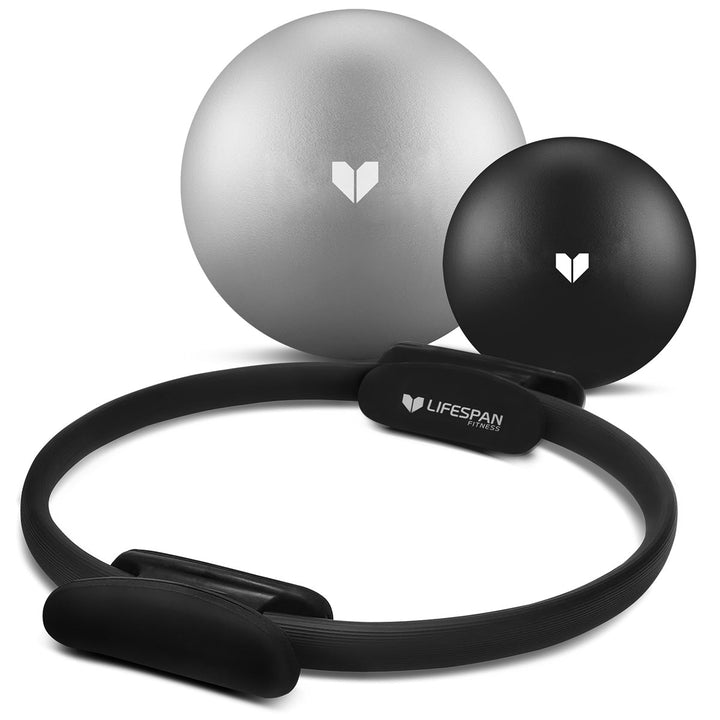 Lifespan Fitness Pilates Essentials Set - Pilates Ring with Small and Medium Pilates Ball