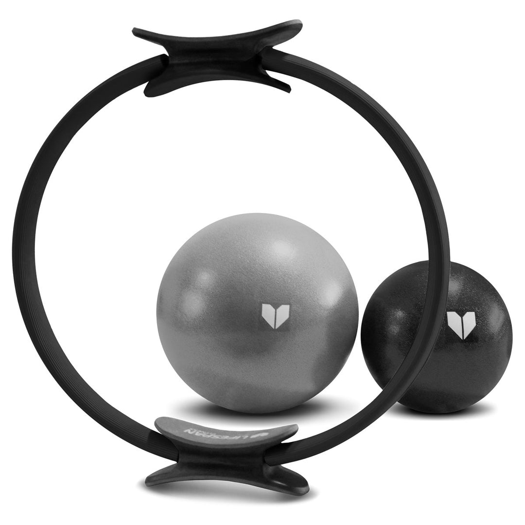 Lifespan Fitness Pilates Essentials Set - Pilates Ring with Small and Medium Pilates Ball