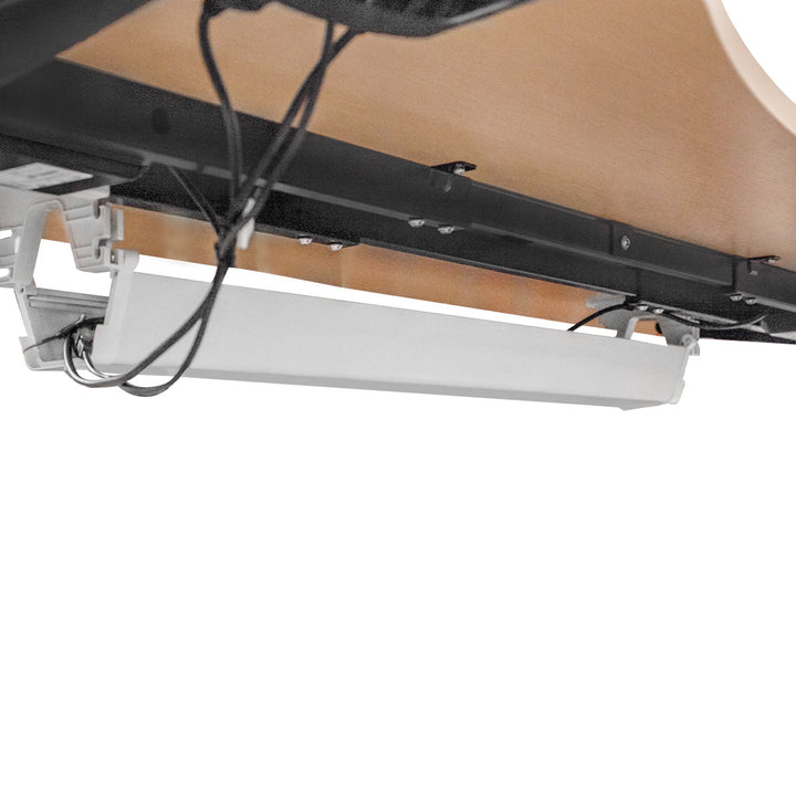 LSG Pacer M5 with Dual Motor Automatic Standing Desk 150cm in Oak/Black and Cable Management