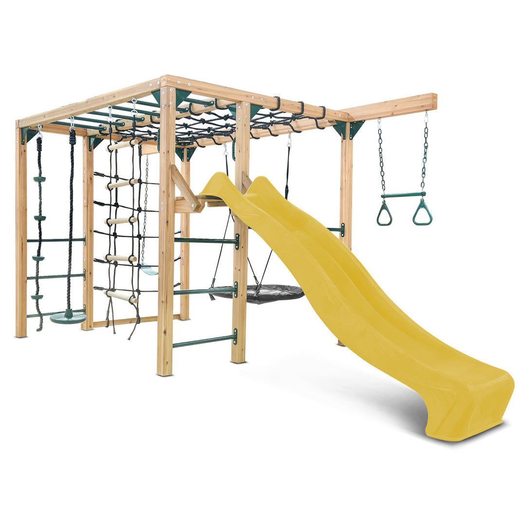 Lifespan Kids Orangutan Climbing Cube Jungle Gym Play Centre + Yellow Slide