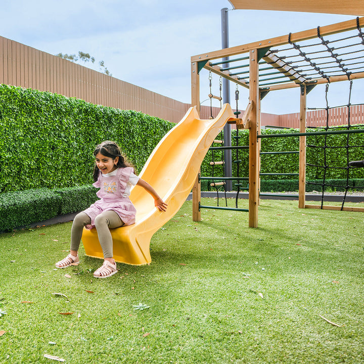 Lifespan Kids Orangutan Climbing Cube Jungle Gym Play Centre + Yellow Slide